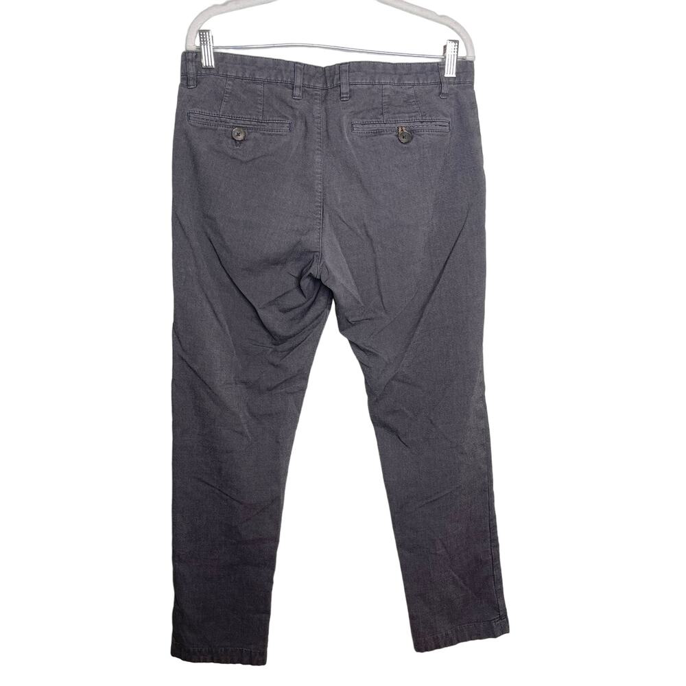 Ted Baker Men's Pants 34R Gray Cotton Blend - Picture 2 of 5